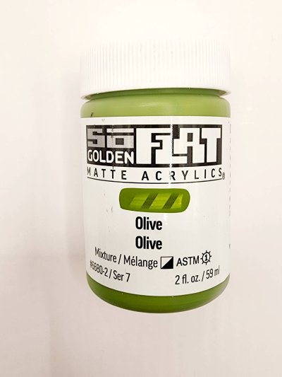 สีอะคริลิค เนื้อแมท เกรดอาร์ทติส SoFlat Olive