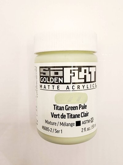 สีอะคริลิค เนื้อแมท เกรดอาร์ทติส SoFlat Titan Green Pale