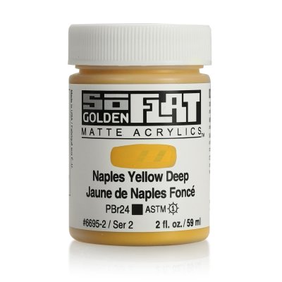 สีอะคริลิค เนื้อแมท เกรดอาร์ทติส SoFlat Naples Yellow Deep