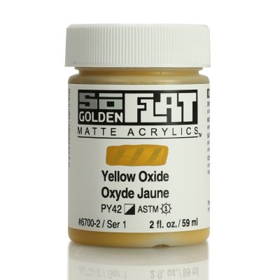 สีอะคริลิค เนื้อแมท เกรดอาร์ทติส SoFlat Yellow Oxide