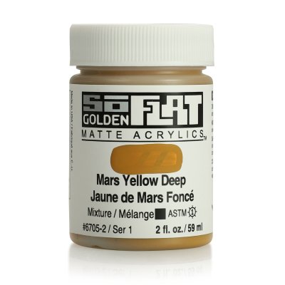 Golden So Flat Matte Acrylic Paint- Mars Yellow Deep