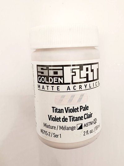 สีอะคริลิค เนื้อแมท เกรดอาร์ทติส SoFlat Titan Violet Pale