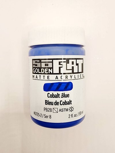 สีอะคริลิค เนื้อแมท เกรดอาร์ทติส SoFlat Cobalt Blue