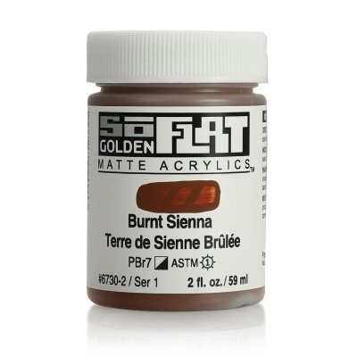 สีอะคริลิค เนื้อแมท เกรดอาร์ทติส SoFlat Burnt Sienna