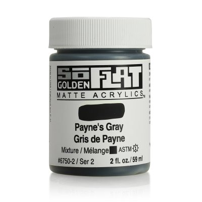 Golden So Flat Matte Acrylic Paint- Payne's Gray