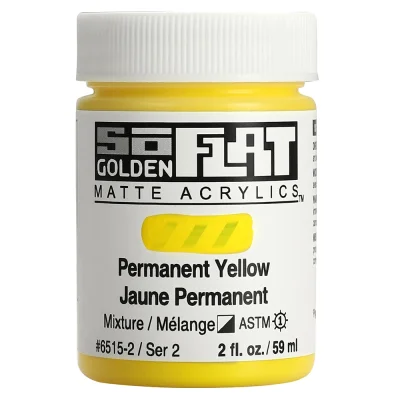 สีอะคริลิค เนื้อแมท So Flat : Permanent Yellow