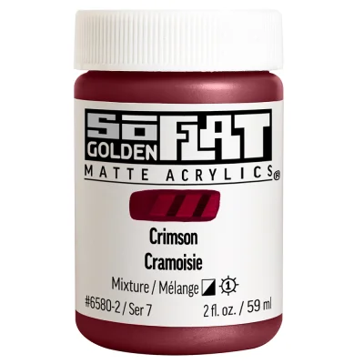 สีอะคริลิค เนื้อแมท So Flat : Crimson