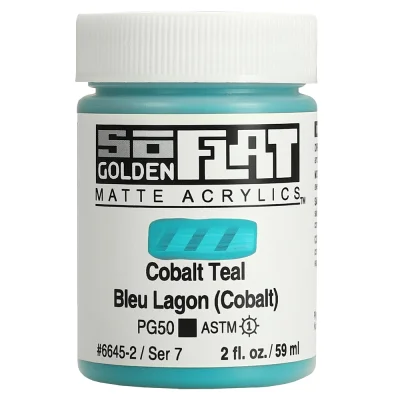 Golden So Flat Matte Acrylic Paint-  Cobalt Teal