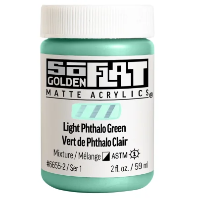 Golden So Flat Matte Acrylic Paint- Light Phthalo Green