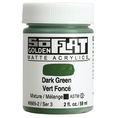 สีอะคริลิค เนื้อแมท So Flat : Dark Green