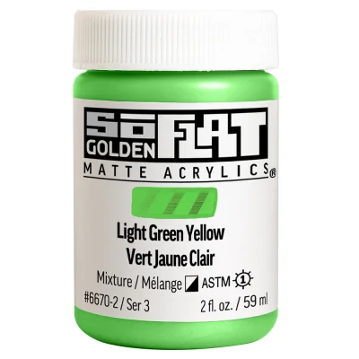 สีอะคริลิค เนื้อแมท So Flat : Light Green Yellow