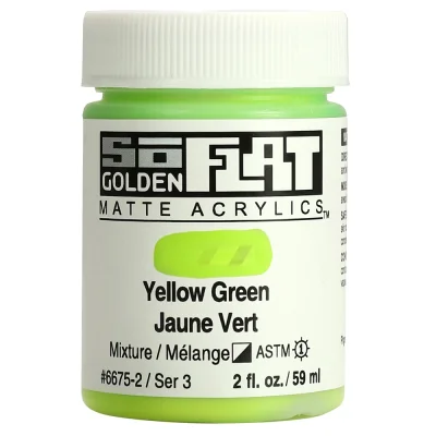 Golden So Flat Matte Acrylic Paint- Yellow Green
