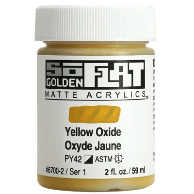 Golden So Flat Matte Acrylic Paint- Yellow Oxide