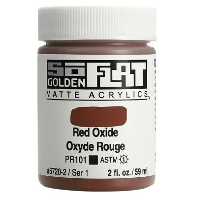 Golden So Flat Matte Acrylic Paint- Red Oxide