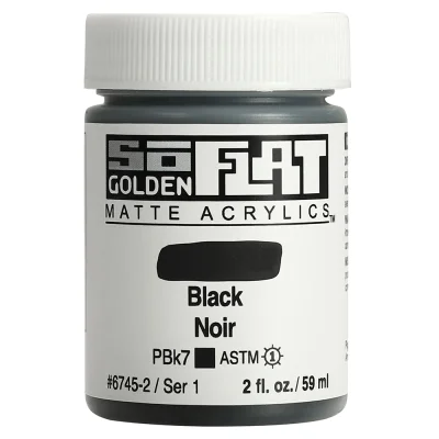 สีอะคริลิค เนื้อแมท So Flat : Black