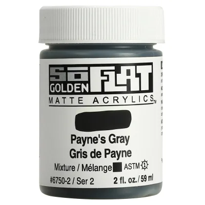 สีอะคริลิค เนื้อแมท So Flat : Payne's Gray
