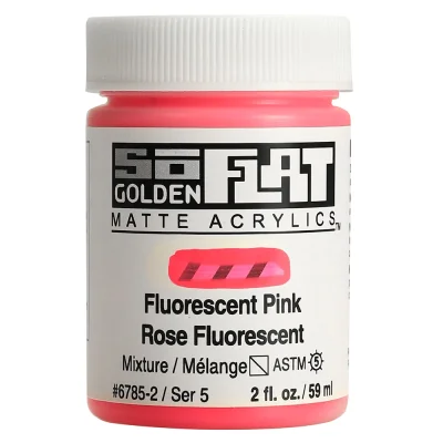 Golden So Flat Matte Acrylic Paint- Fluorescent Pink