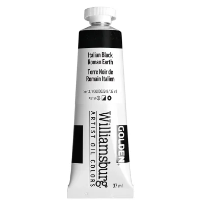 Williamsburg Oil Paints : Italian Black Roman Earth
