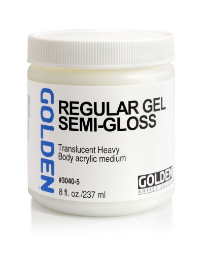 Golden สื่อผสม สีอะคริลิค : Regular Gel Semi-Gloss 