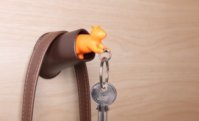 Squirrel Key Ring (Key Ring + Key Holder)