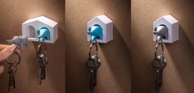 Elephant Key Ring (Key Ring + House)