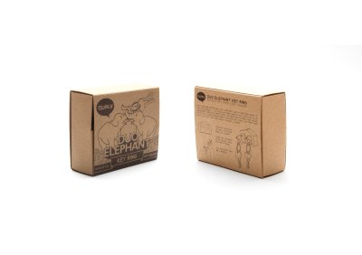 Duo Elephant Key Ring