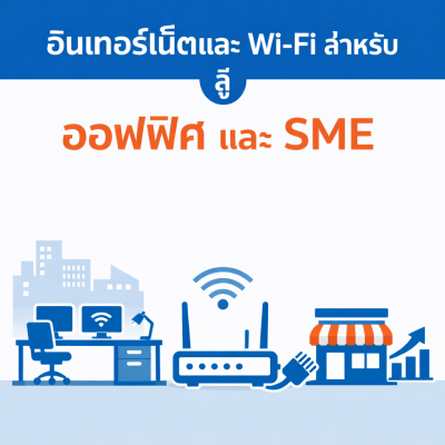 อินเทอร์เน็ตและ Wi-Fi สำหรับ ออฟฟิศ และ SME