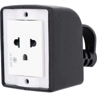 SUNTECH เต้ารับ บล็อกยาง PVC รุ่น RSA1 ปลั๊กกราวด์เดี่ยว สำหรับ ประกอบเป็น ปลั๊กพ่วง