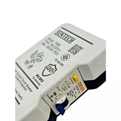 SUNTECH ชุดปลั๊กพ่วง 16A 1สวิตช์ 4ช่อง 2USB รุ่นมีเบรคเกอร์กันกระแสไฟเกิน ไฟรั่ว ไฟช็อต ความยาวสาย 3 , 5 เมตร PGB