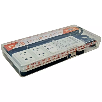 SUNTECH ชุดปลั๊กพ่วง 16A 1สวิตช์ 4ช่อง 2USB รุ่นมีเบรคเกอร์กันกระแสไฟเกิน ไฟรั่ว ไฟช็อต ความยาวสาย 3 , 5 เมตร PGB