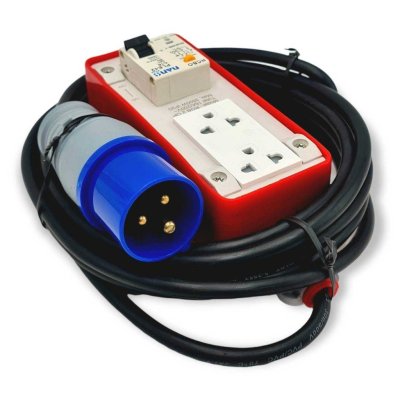 SUNTECH ปลั๊กไฟ ปลั๊กพ่วง 2ช่อง แบบเพาเวอร์ปลั๊ก รุ่นRGB-20P มาตราฐาน มอก.