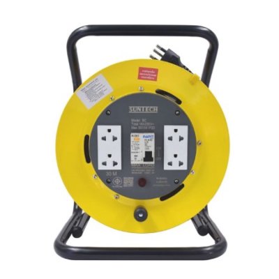 SUNTECH ล้อเก็บสายไฟ มอก. รุ่น BC1525 - BC1530 16A ขนาดสายไฟ 1.5 sq.mm ยาว 25 - 30 เมตร