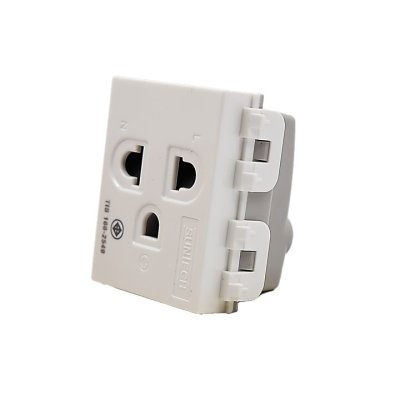 SUNTECH (6 ชิ้น) เต้ารับเดี่ยว 1 ช่อง ปลั๊กกราวด์เดี่ยว รุ่น MF339