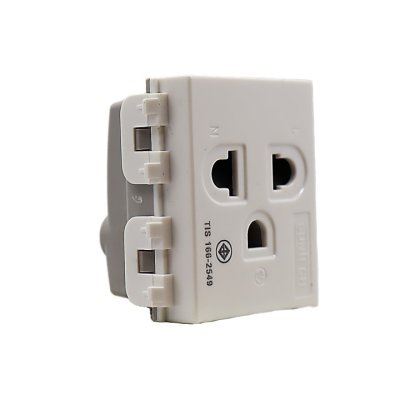 SUNTECH (6 ชิ้น) เต้ารับเดี่ยว 1 ช่อง ปลั๊กกราวด์เดี่ยว รุ่น MF339