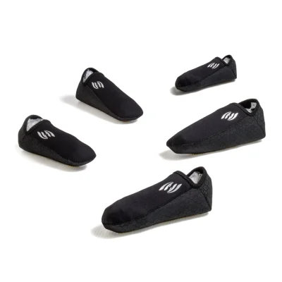 ถุงเท้าดำน้ำข้อสั้น แบบรองพื้นกันลื่น 1มิล 2มิล Non-Slip Diving Socks Black Odyssey™ AirBUB® neoprene