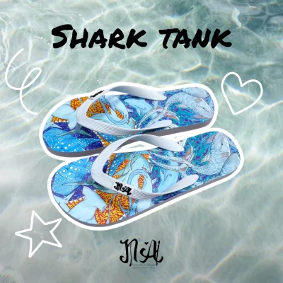 รองเท้าแตะ สำหรับเน็ตไอดอลภาคพื้นทะเล สุดคิ้วท์ Flip Flop Mer Design Collection© ผลิตจากวัสดุรีไซเคิล 100%