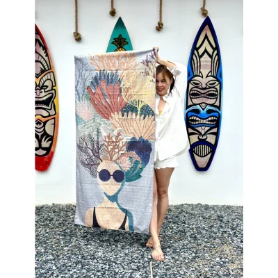 ผ้าเช็ดตัวแห้งเร็ว Beach towel SILK Suede TOWEL Odyssey™