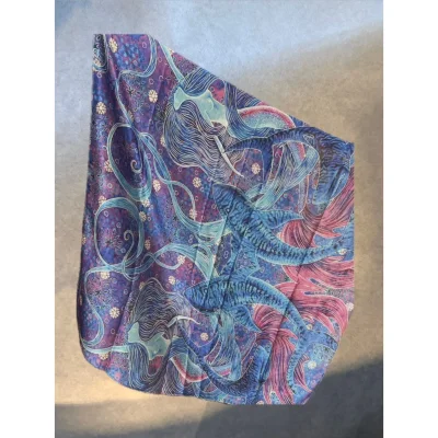 Scarf Odyssey Design by Naomi made from premium satin silk material.