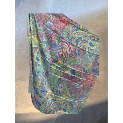 Scarf Odyssey Design by Naomi made from premium satin silk material.