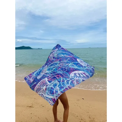 Scarf Odyssey Design by Naomi made from premium satin silk material.