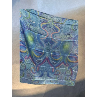 Scarf Odyssey Design by Naomi made from premium satin silk material.