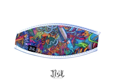 MASK STRAP COVER by Naomi ผ้ารองสายรัดหน้ากากดำน้ำ Limited Edition Neoprene 3mm สวมสบาย