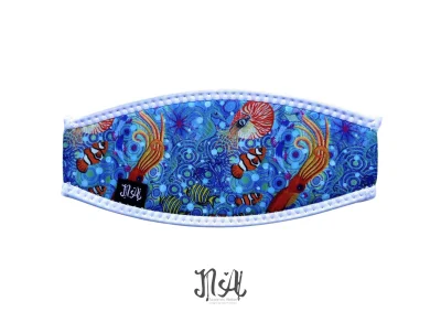 MASK STRAP COVER by Naomi ผ้ารองสายรัดหน้ากากดำน้ำ Limited Edition Neoprene 3mm สวมสบาย