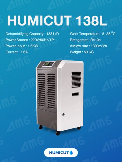 HUMICUT เครื่องลดความชื้นอุตสาหกรรม รุ่น 138LT