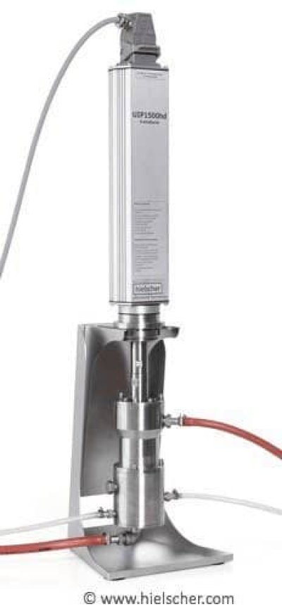 Sonicator UIP1500hdT – High Ultrasonic Processing Power  Read more: https://www.hielscher.com/i1500_p.htm