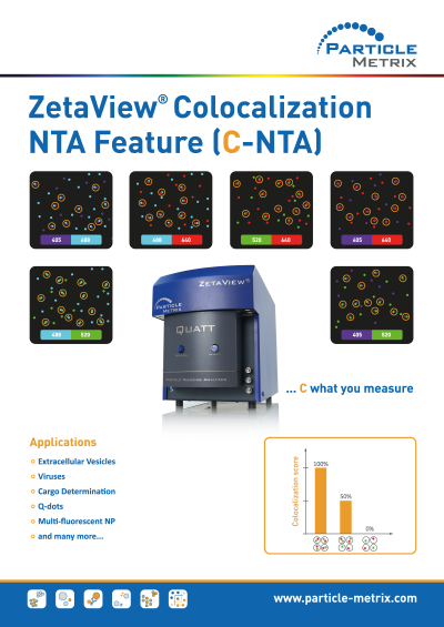 Particle Metrix ZetaView QUATT  : Nano Particle Tracking Analyzer (NTA)