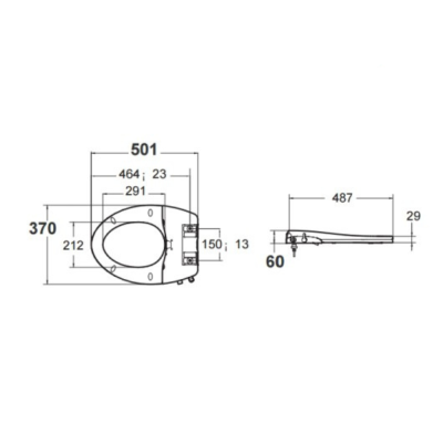 AMERICAN STANDARD ฝารองนั่งอเนกประสงค์ (แบบไม่ใช้ไฟฟ้า)