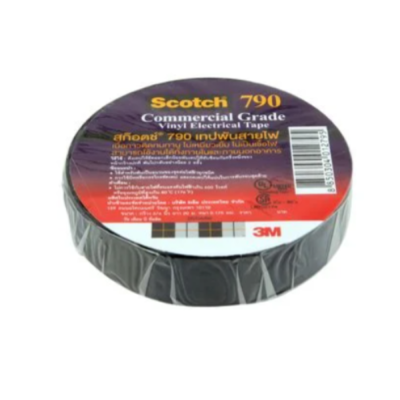 SCOTCH เทปพันสายไฟ ยาว 3M สีดำ 3/4 นิ้วX20 เมตร 790