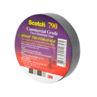 SCOTCH เทปพันสายไฟ ยาว 3M สีดำ 3/4 นิ้วX20 เมตร 790