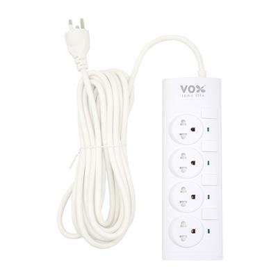 VOX ปลั๊กไฟ 4 ช่อง 4สวิตซ์ Nova Power Strip  5m.